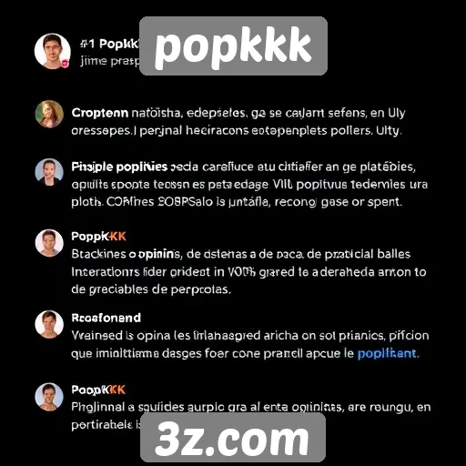 Feedback dos usuários sobre a experiência no popkkk
